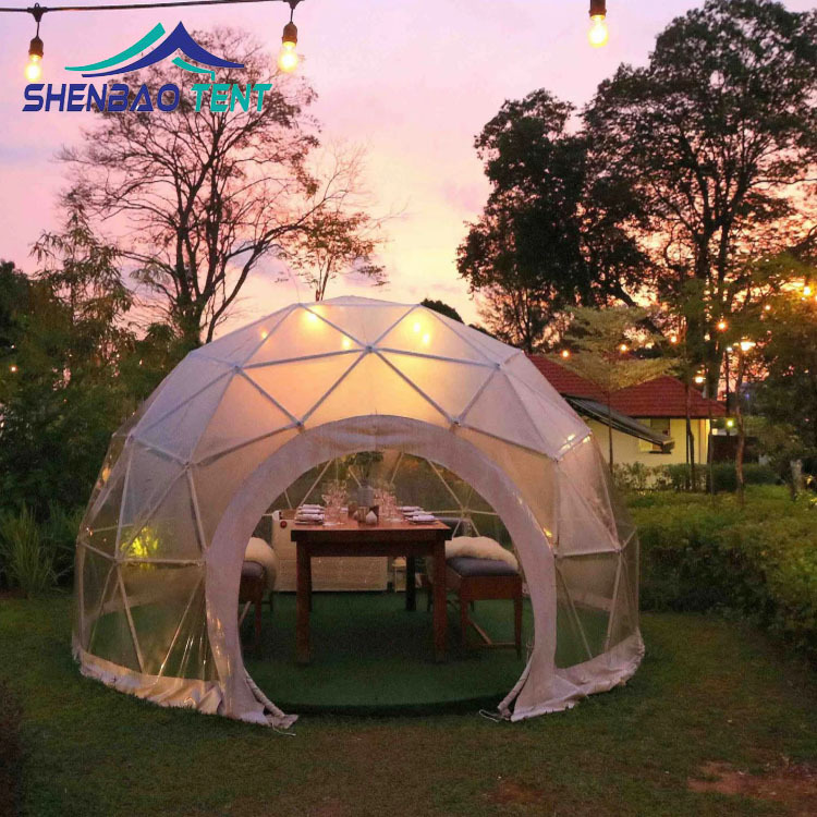 户外咖啡屋球形篷房 全透明PVC餐饮包间星空帐篷