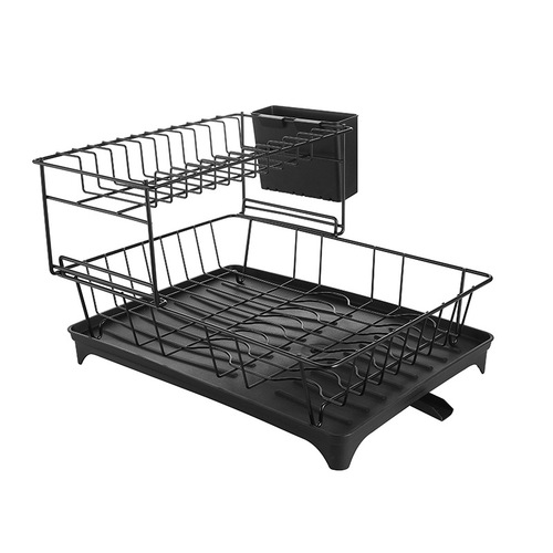 Kitchen sink countertop draining bowl rack, bowl draining basket shelf, plate and bowl storage rack, draining bowl and chopstick rack, storage and display stand