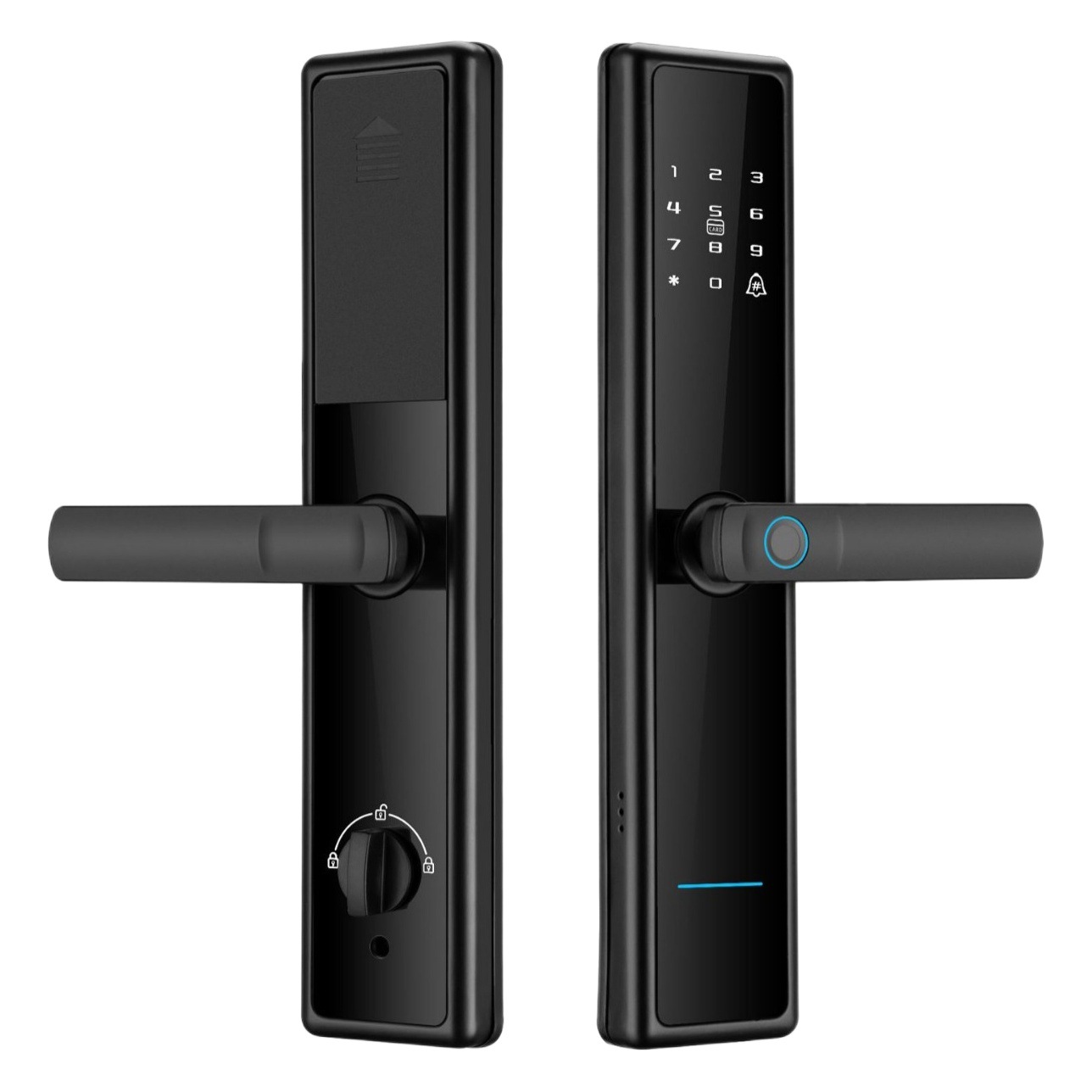 Cerradura inteligente con huella digital wifi de un solo toque, fabricante de origen, para casa, hotel, B & B, aplicación antirrobo, contraseña remota