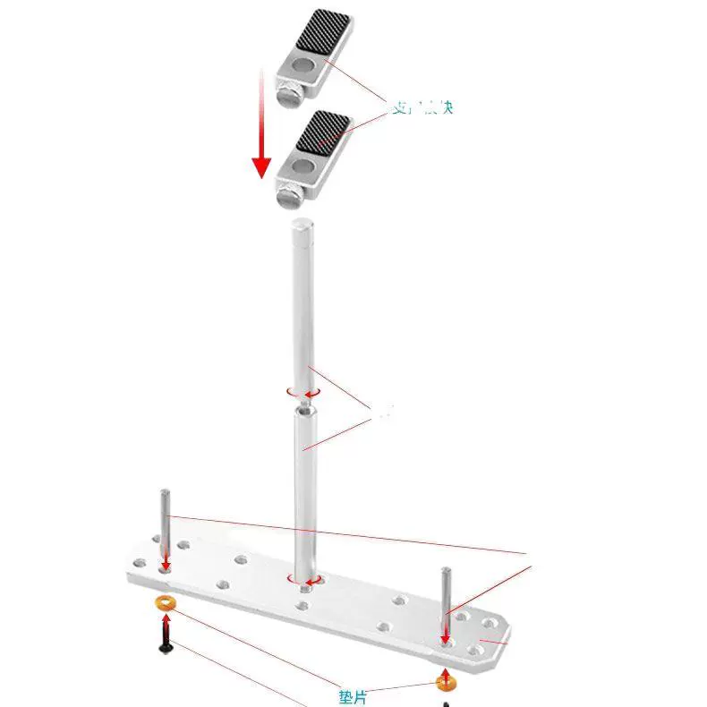 Graphics card support bracket, aluminum alloy, single or double‑arm, vertical fixed for desktop PCs