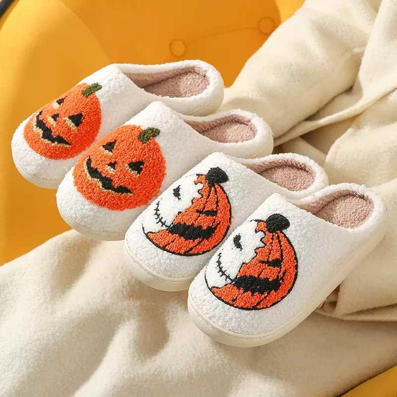 秋冬季加绒加厚棉拖鞋女室内软底月子鞋居家情侣毛巾绣拖鞋批发男