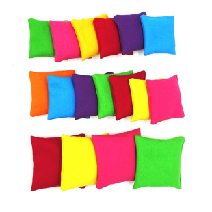 Yiwu Sandbag Kidsren's Throwing Square Flat Small Canvas Sandbag Kindergarten Toys Kidsren's Sandbag Wholesale Fitness