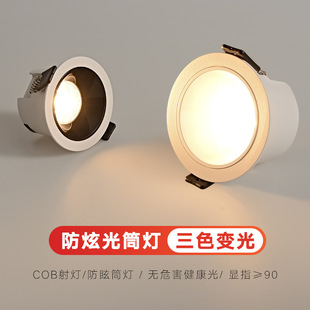 Downlight Led Spotlight Embedded Ceiling Light for Home Living Room Ceiling Light Corridor Light Without Main Light Dimmable Lighting