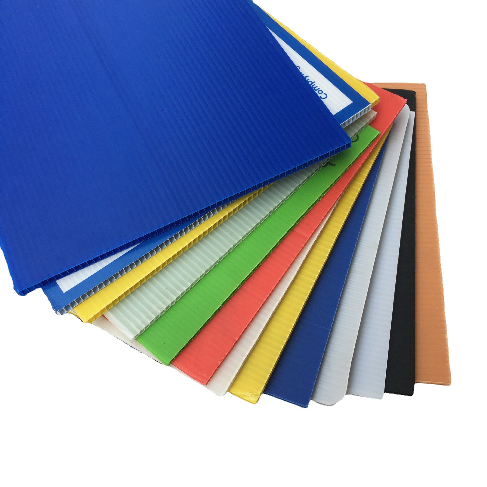 现货pp塑料中空板 中空板周转箱 中空板刀卡 隔板垫板 颜色多选