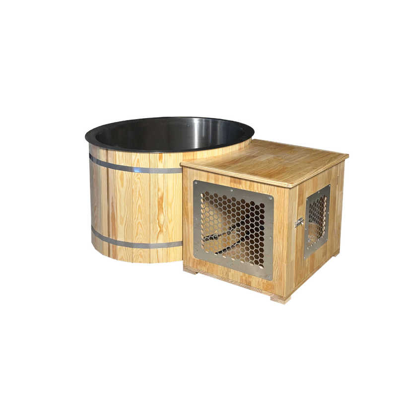 Factory production and sales of carbonized wood oval and various ice buckets with red cedar can be equipped with hot and cold water machine