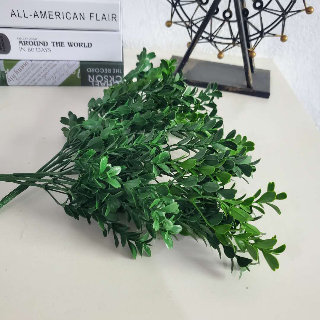 B1 clase retardante de llama simulación semillas de melón hojas semillas de melón hierba artificial fábrica de plantas ignífugas pared de plantas al aire libre accesorios de plantas verdes