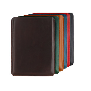 Suitable for New Macbookpro14.2 Protective Cover Crazy Horse Leather Apple Laptop Leather Case Liner Bag