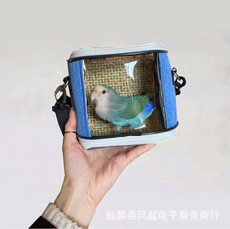 Parrot Outgoing Portable Bird Bag Peony Tiger Leather Pearl Bird Summer Small Honey Bag Skunk Outgoing Satchel