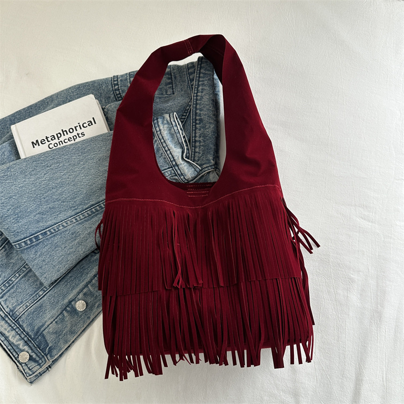 Bohemia flange retro bolso de vacaciones para mujeres nueva bolsa de gran capacidad, bolsa de hombro de moda de alta calidad