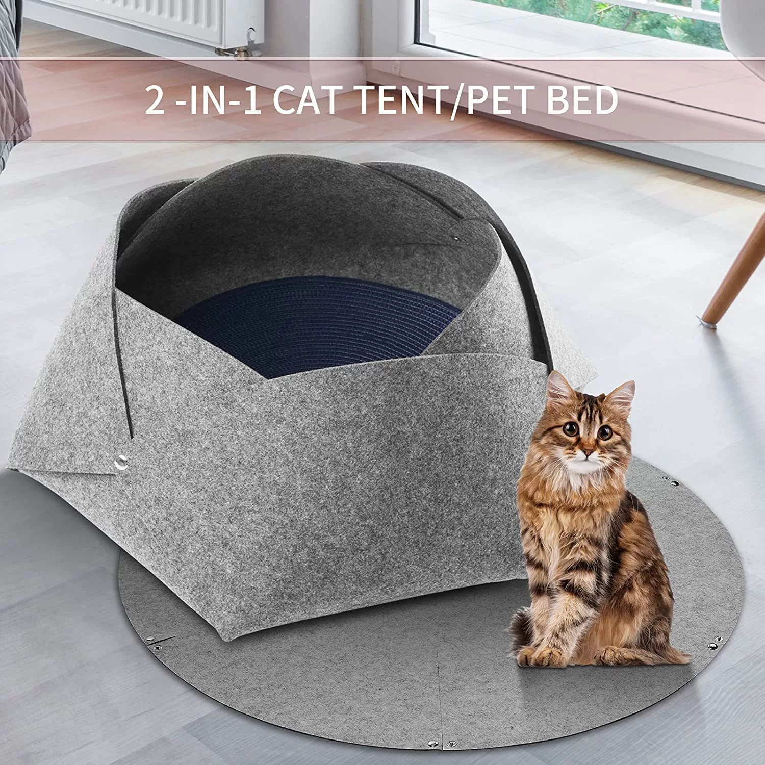 Съемное и моющееся фетровое гнездо для кошек в форме лепестка Амазонка трансграничное домашнее животное Sleeping Sun портативное войлочное гнездо для кошек