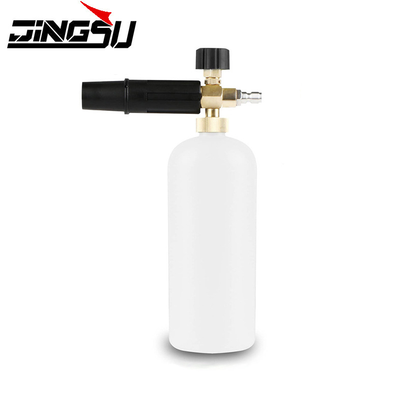 高压洗车机泡沫壶1/4 英寸快速接头1000ML发泡壶洗车专用泡沫喷壶