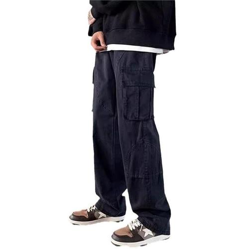 Men's High Street Design Wide Leg Casual Pants Spring and Autumn Fashion, Exclusively for Import and Export