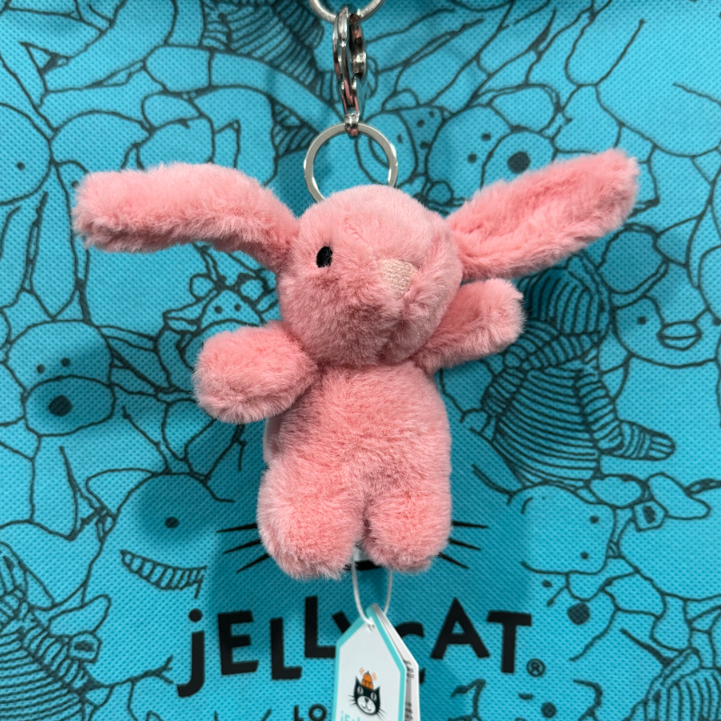 Pink bonnie rabbit pendant