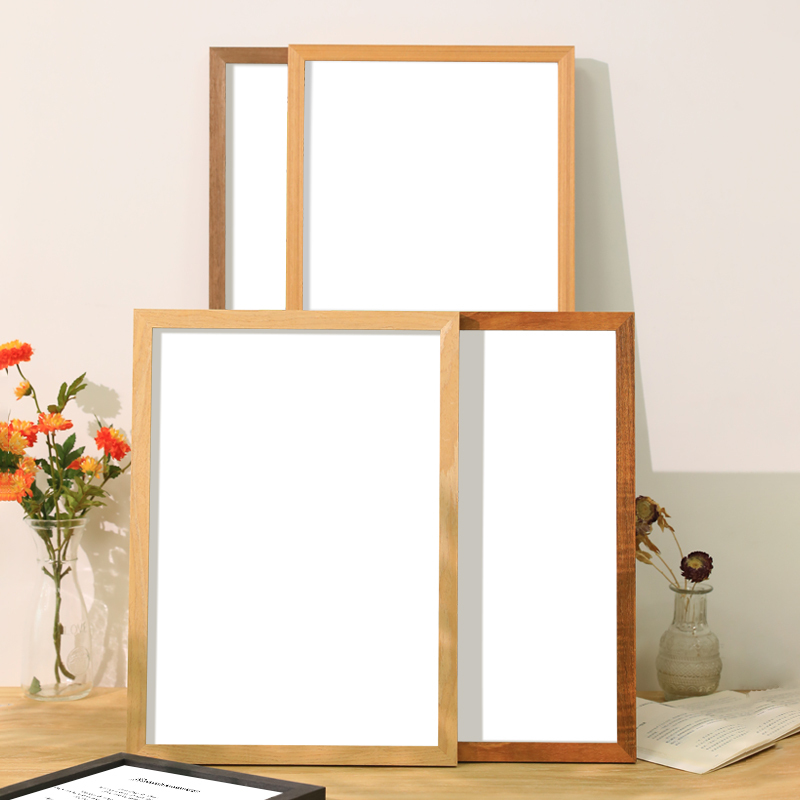 [Customized Products Consult Customer Service] Chinese Calligraphy Photo Frame Blank Picture Frame A4 Handwritten Brush Calligraphy Work Mounting Frame