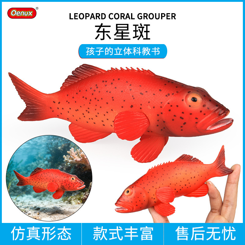 Solid Marine Life Model Simulation Toys: Eastern Star Spot Fish, Red Spot Fish, Flower Spine Fish, Kingfish, Koi, Bass Solid Marine Life Model Simulation Toys: Eastern Star Spot Fish, Red Spot Fish, Flower Spine Fish, Kingfish, Koi, Bass