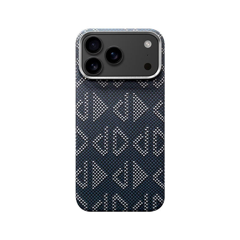 适用苹果17Air凯夫拉手机壳iphone17Promax芳纶纤维17磁吸保护套|undefined