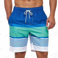 夏季新款男士短裤 3D数码印花渐变潮流短裤 时尚百搭休闲短裤