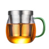 Glossy cup with glass stainless steel, cigarette holder, flavored tea, wholesale