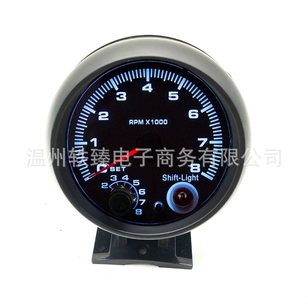 Car modified instrument 12V car universal blue light tachometer Tachometer Car modified tachometer