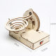Primary school students DIY Physics Science small experiment Electric spinning marbles track ball plank road children STEAM education