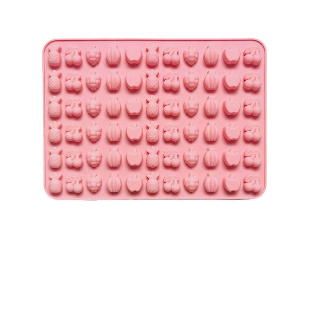 Chocolate biscuits silicone mold candy pudding mold cake baking utensils 66 fruit pineapple 329