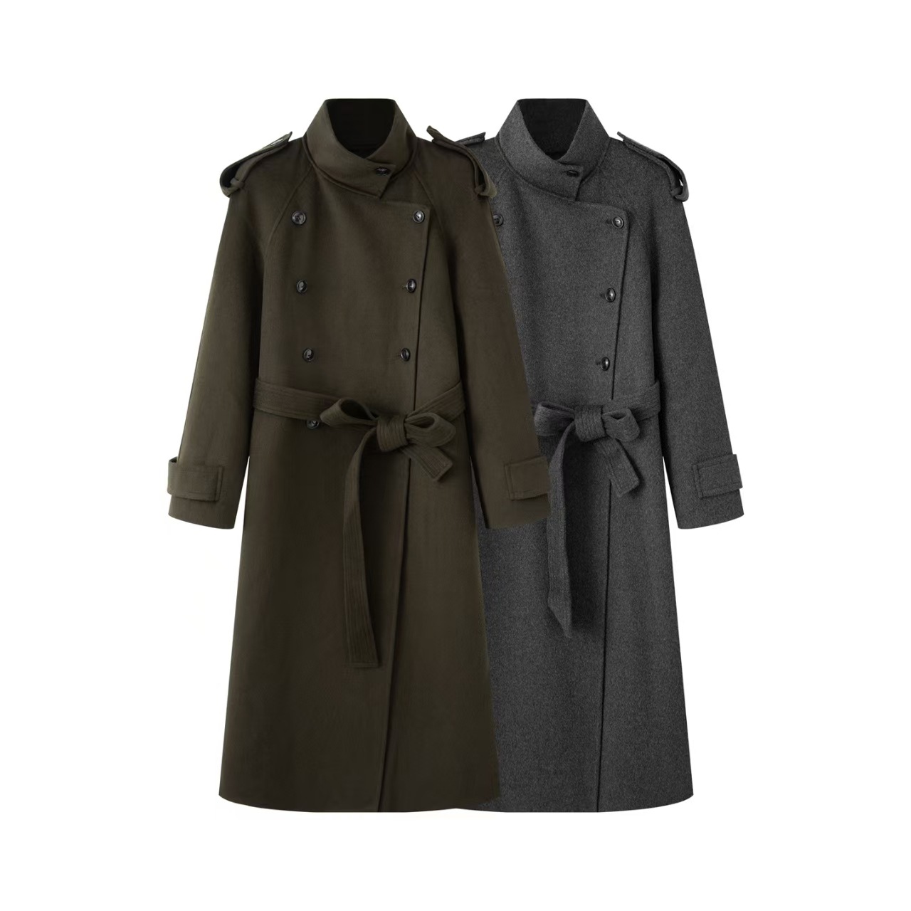 商场同款2025冬季新款女装气质百搭羊毛呢中长款大衣外套1AAF4230