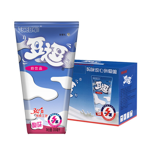 Shenhui Doudou student breakfast milk 16 boxes lactic acid drink children's milk 200ml Doudou yogurt wholesale