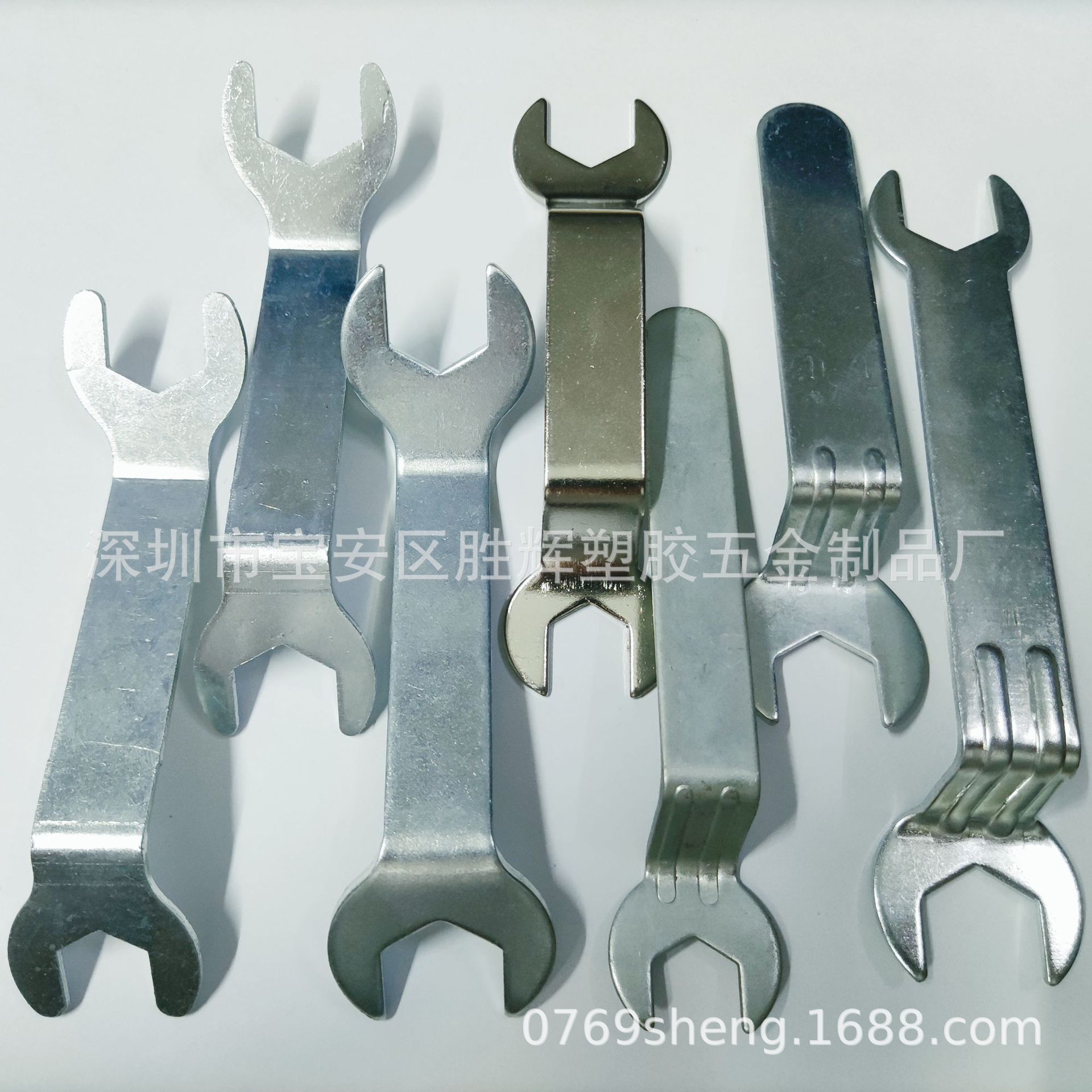 开口扳手 灯饰扳手 双头折弯简易扳手 14 17 19 直角折弯两用扳手