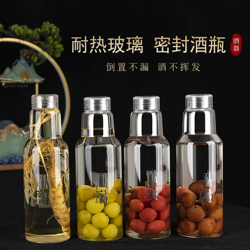 Одна часть утолщенных, с высоким содержанием боросиликатного стекла, специальная бутылка вина, бутылка холодного вина, высококачественная пустая бутылка