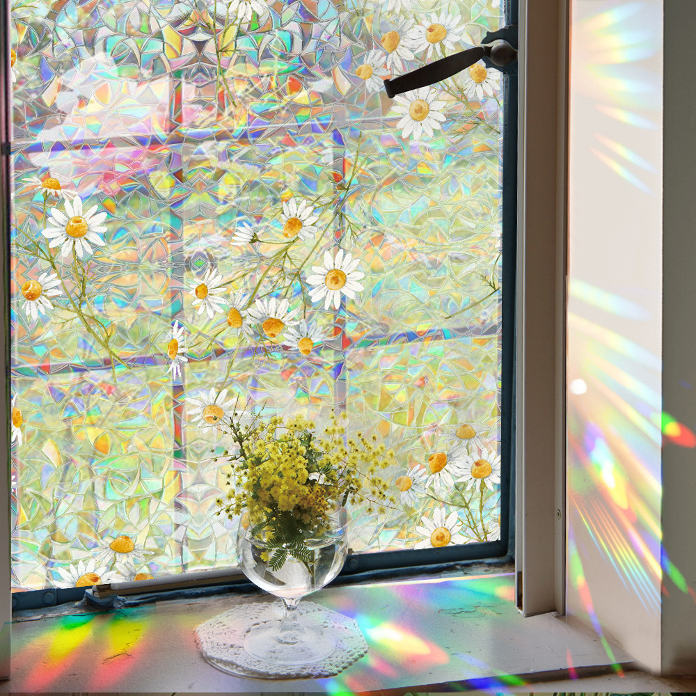 140g Weight Glass paster Home Textiles & Decor Type PVC Material Leaf Pattern Casual, Pastoral Style Casual Pastoral Leaf PVC Glass Paster Wall Art 88