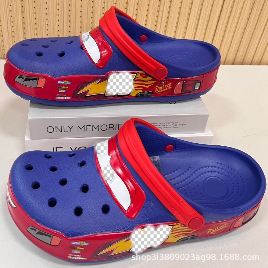 Nuevo [95 automóvil LED parpadeo] zapatos de agujero para hombres y mujeres para adultos zapatos de playa al aire libre zapatos de playa antideslizantes