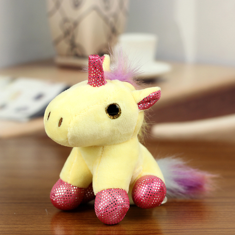 Unicornio pony peluche colgante caramelo color arco iris ropa unicornio mochila juguetes peluche colgante llavero