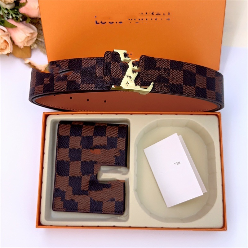 Coffee gold buckle set / 100cm