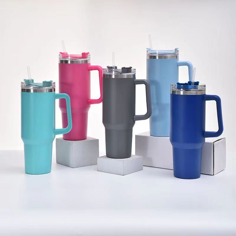 Generación de 40oz de gran capacidad 304 taza de automóvil de acero inoxidable taza de hielo taza portátil de automóvil taza de vacío taza de mango