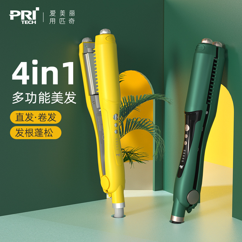 Pitch new curling iron hair straightener curling hair dual-purpose corn whisker perm fluffy splint electric curling rod pad hair root straightener