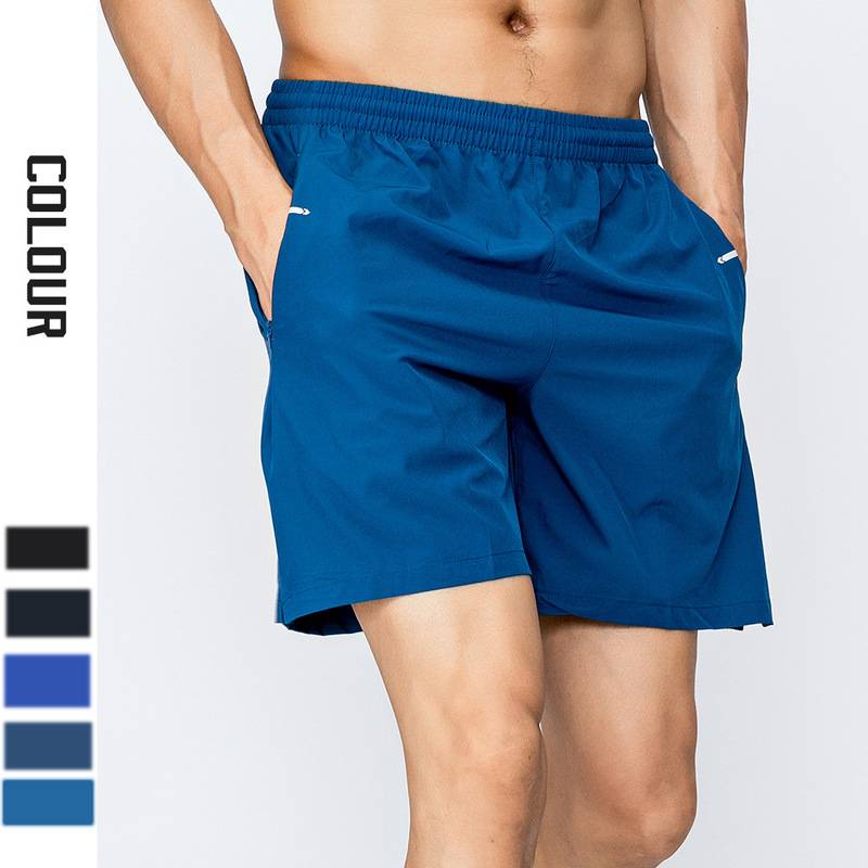 Sports Ice Silk Shorts Men's Quick-drying Breathable Zipper Pocket Thin Pants Loose Casual Running Fitness Pants Sports Ice Silk Shorts Men's Quick-drying Breathable Zipper Pocket Thin Pants Loose Casual Running Fitness Pants