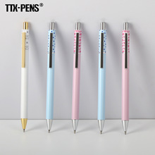 高颜值金属圆珠笔铝杆按动笔创意广告中性笔可定制logo礼品金属笔