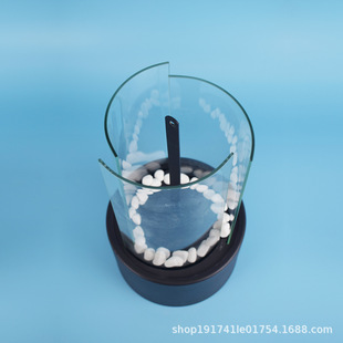 Cross-Border Tabletop Fire Pit Whirlwind Desktop Alcohol Fireplace Source Factory Direct Sales Heating Stove