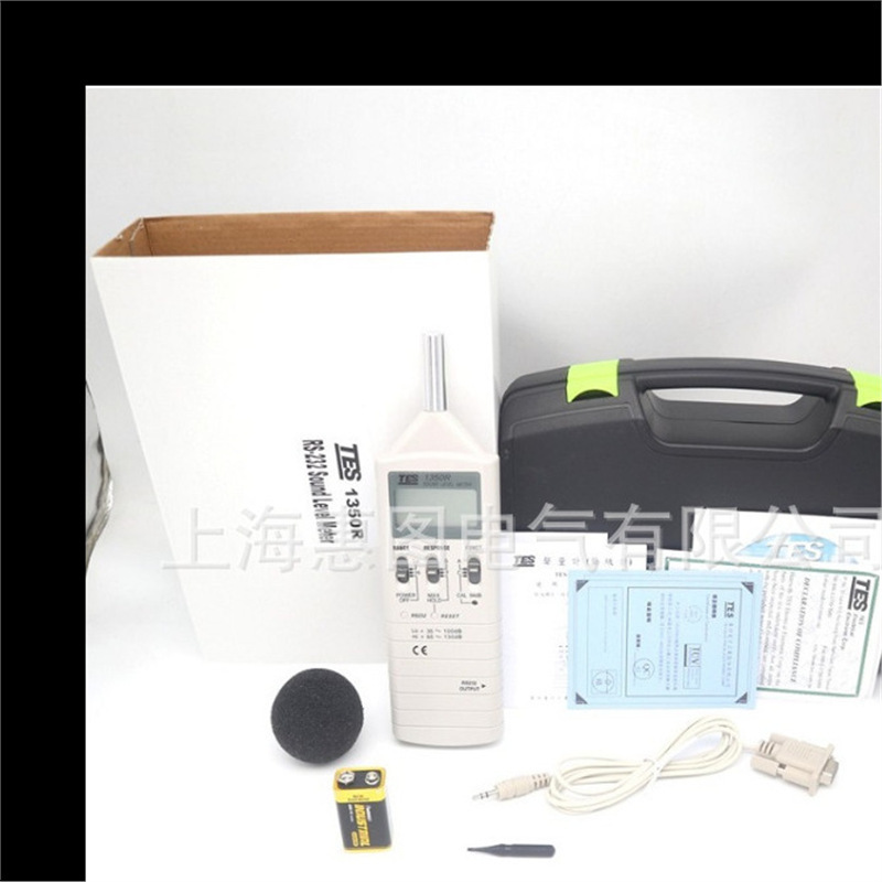 台湾泰仕噪音计TES-1350R声级计分贝仪噪声量仪RS232连接电脑