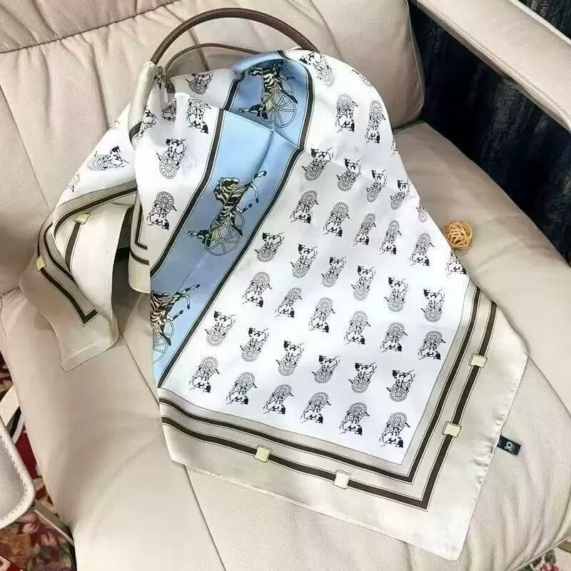 Квадратный платок 70×70 см, модный шейный платок и повязка, универсальный осенне-летний аксессуар