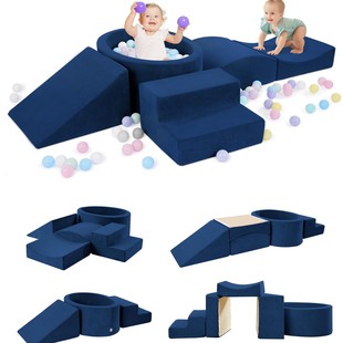 5Pcs Toddler Indoor Climbing Toys Sofa Sponge Ball Pit (Ball Not Included) Soft Sofa Climbing Building Block Set