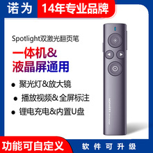 诺为N95 Pro Spotlight翻页笔 激光投影笔  教鞭笔 翻页器 绿光笔