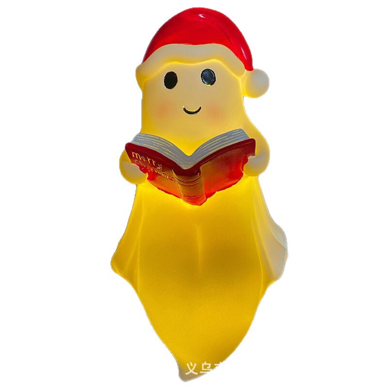 Cute Ghost Reading Book Lamp可爱的幽灵阅读书灯圣诞节幽灵夜灯|undefined