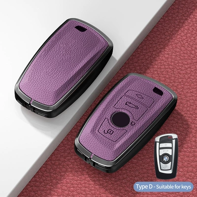 Series X2 X3 X4 X5 X6 — Car key bag - model-d-square-smart-4-button-no-standard-model-radiant-purple-single-shell