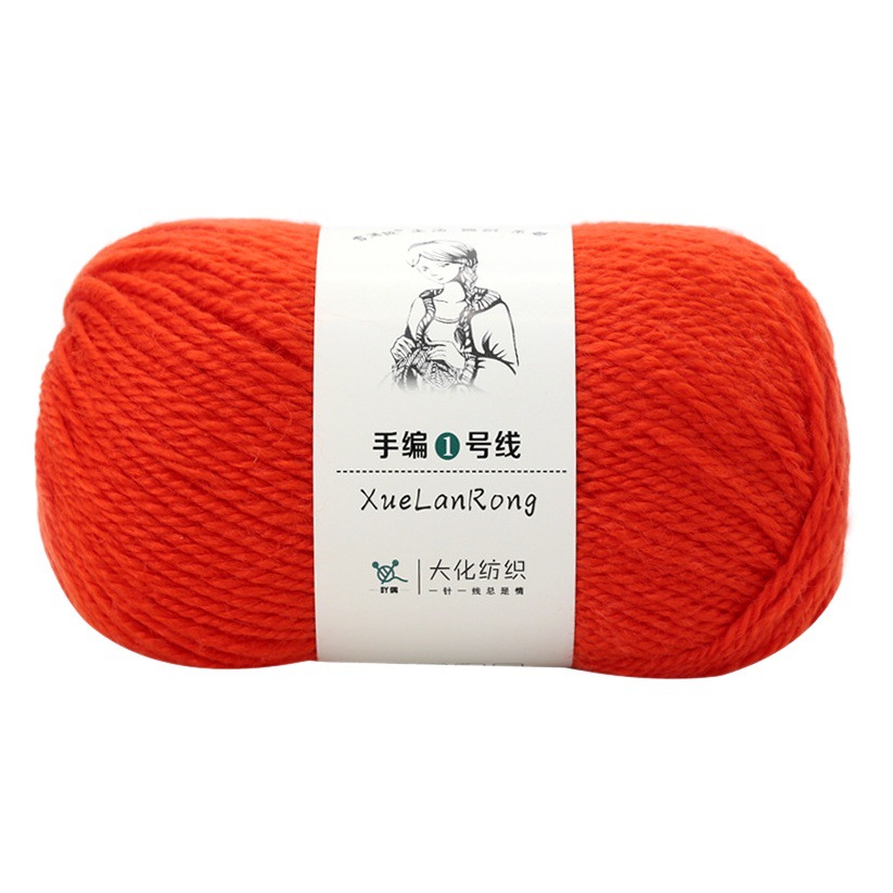 Xolan terciopelo tejido a mano línea 1 lana australiana 4-strand medio grueso bufanda sombrero abrigo palo aguja hilo comercio exterior al por mayor hilo de lana