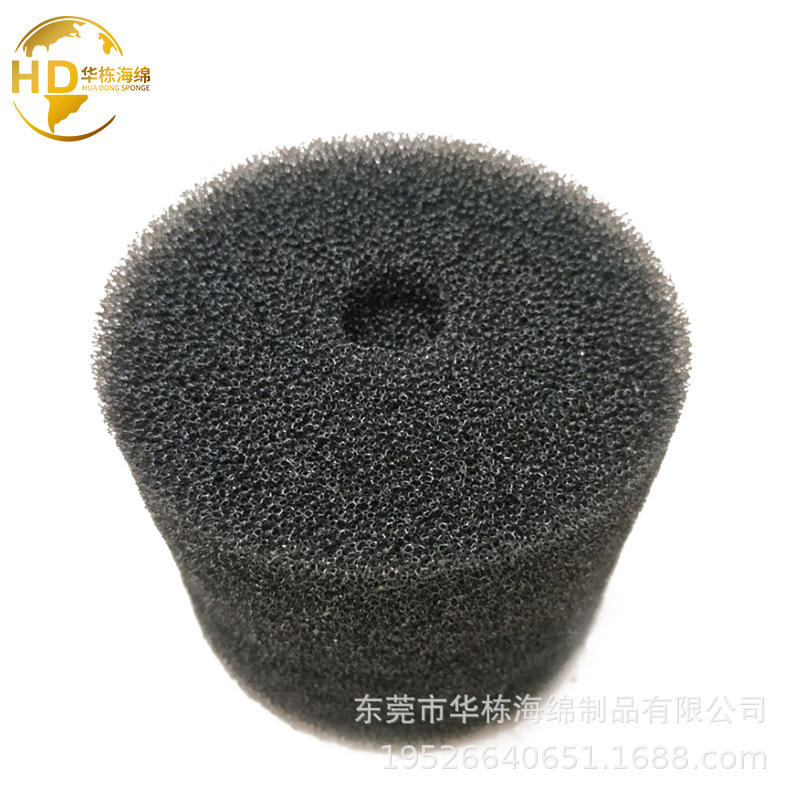 活性炭海绵空心过滤海绵柱爆破棉高密度海绵水族过滤芯