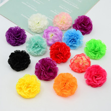 仿真小康乃馨花朵批发万寿菊5CM绢布花场景布置插花装饰跨境热销