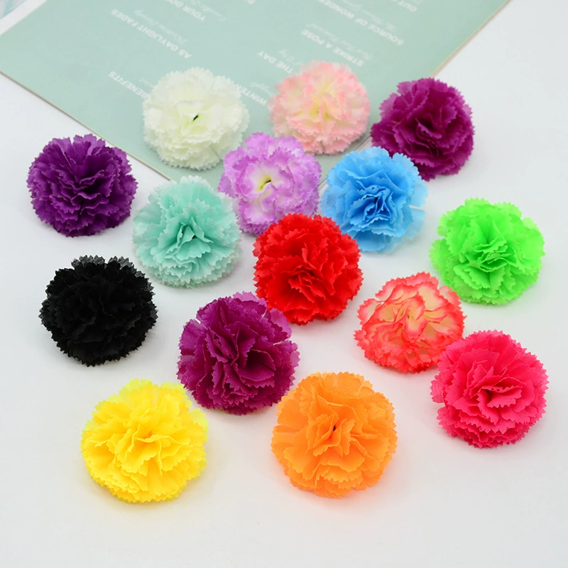 Моделирование маленьких гвоздик цветы оптом Бархатцы 5 см шелковая ткань цветок сцена макет Цветочная композиция украшение трансграничная горячая распродажа