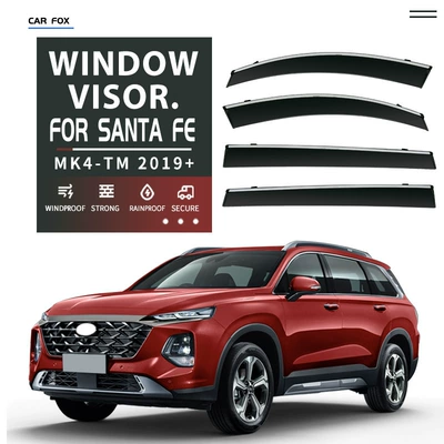 Santa Fe ix45 Window, Rain shield - standard-packaging-without-logo-santa-felong-axis-lwbmk4-tm-2019-2023pcwith-bright-strip-rain-shield