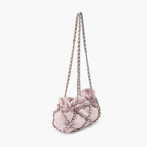 Designer Chain Shoulder Bag for Women,  New Trendy and Elegant Candy Color, Versatile Polka Dot Chain Top Handle and Crossbody Bag
